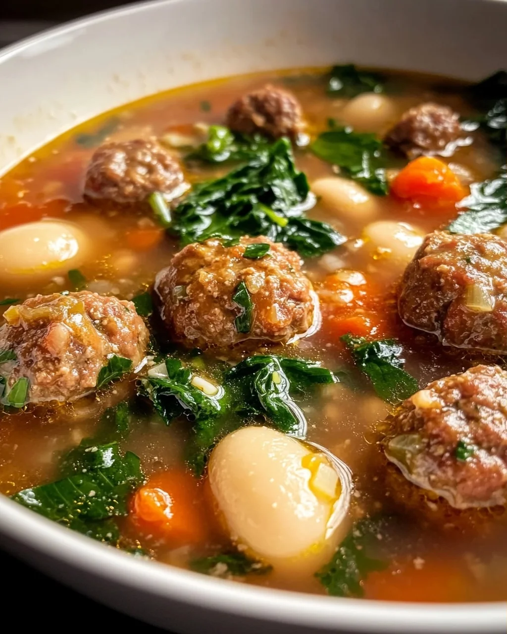 Toskanische Fleischbällchensuppe: Bohnen & Alkoholfreies Ale