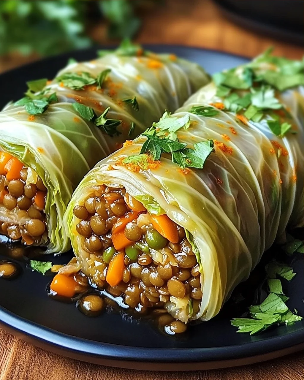 Vegane Kohlrouladen