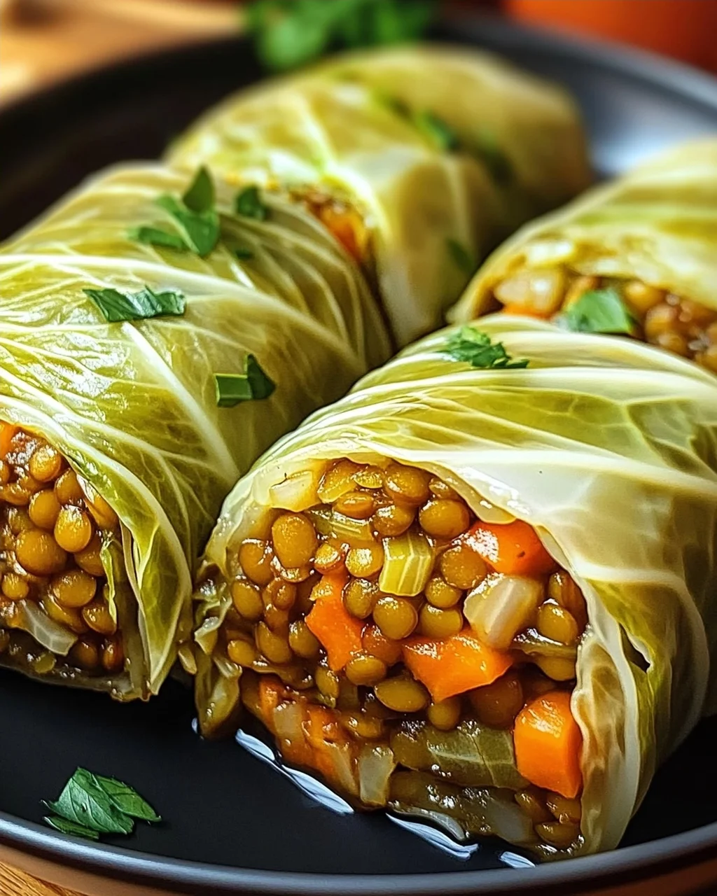 Vegane Kohlrouladen