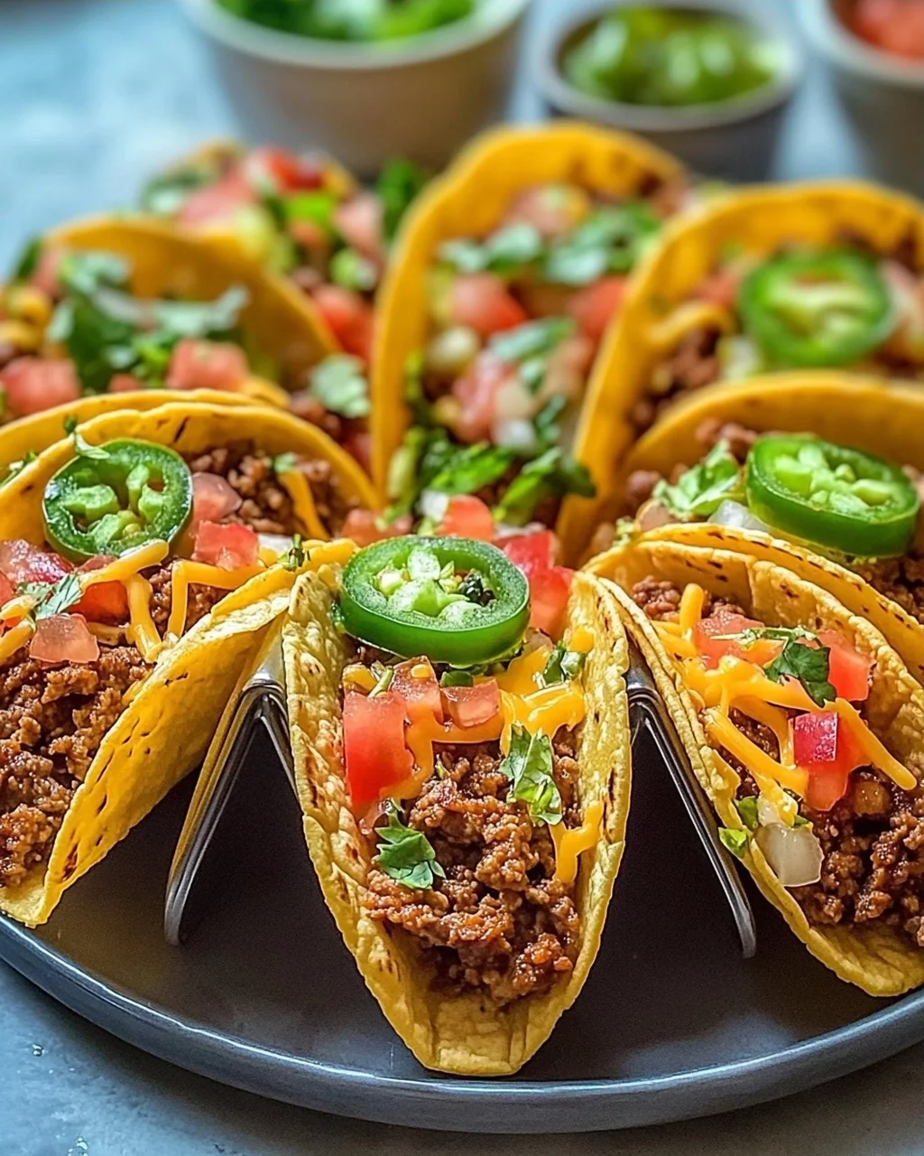Würzige Mini Tacos mit saftiger Rindfleischfüllung